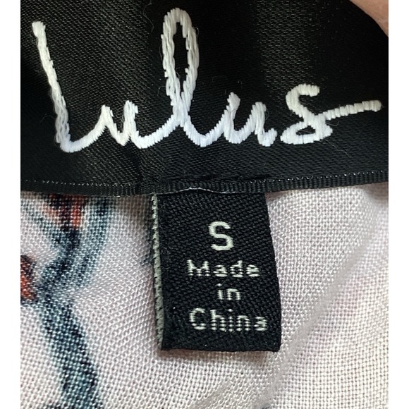 Lulus Women's Dress Off The Shoulder Floral Poolside Lightweight Beach Resort - Picture 7 of 8